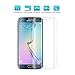 PLESON Galaxy S6 Edge Screen Protector [Full Coverage], Upgrade [2-Pack] Samsung Galaxy S6 Edge Screen Protector Edge to Edge,Ultra Clear,Anti-Bubbles Crystal Invisible PET Shield
