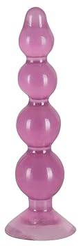 You2Toys Analstab - flexibler Analdildo für Frauen und Männer, transparent-lilafarbener Analkugelstrang mit 4 Kugeln für anal