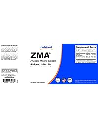 Nutricost ZMA 180 Cápsulas, 1 botella, 1