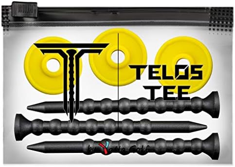 YATTA GOLF Telos Premium Golf Tees – Adjustable Golf Tees – Tee Off with Greater Consistency & Shoot Better Scores – Unbreakable Golf Tees – Lasts The Average Golfer A Season YATTA GOLF Telos Premium Golf Tees – Adjustable Golf Tees – Tee Off with Greater Consistency & Shoot Better Scores – Unbreakable Golf Tees – Lasts The Average Golfer A Season