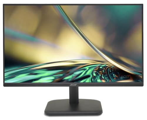 acer EK241YEbi, 24 Full HD IPS PC Monitor, 100Hz HDMI/75Hz VGA (1920x1080, 16:9, FreeSync, 1ms VRB, 250 Nits, Comfyview, BlueLightShield, Flicker-Less, 1xVGA/1xHDMI 1.4) Monitor PC, Color Black