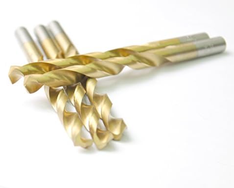 5 PCS 5/16 in. x 4-1/2 in. Titanium Coated Drill Bits