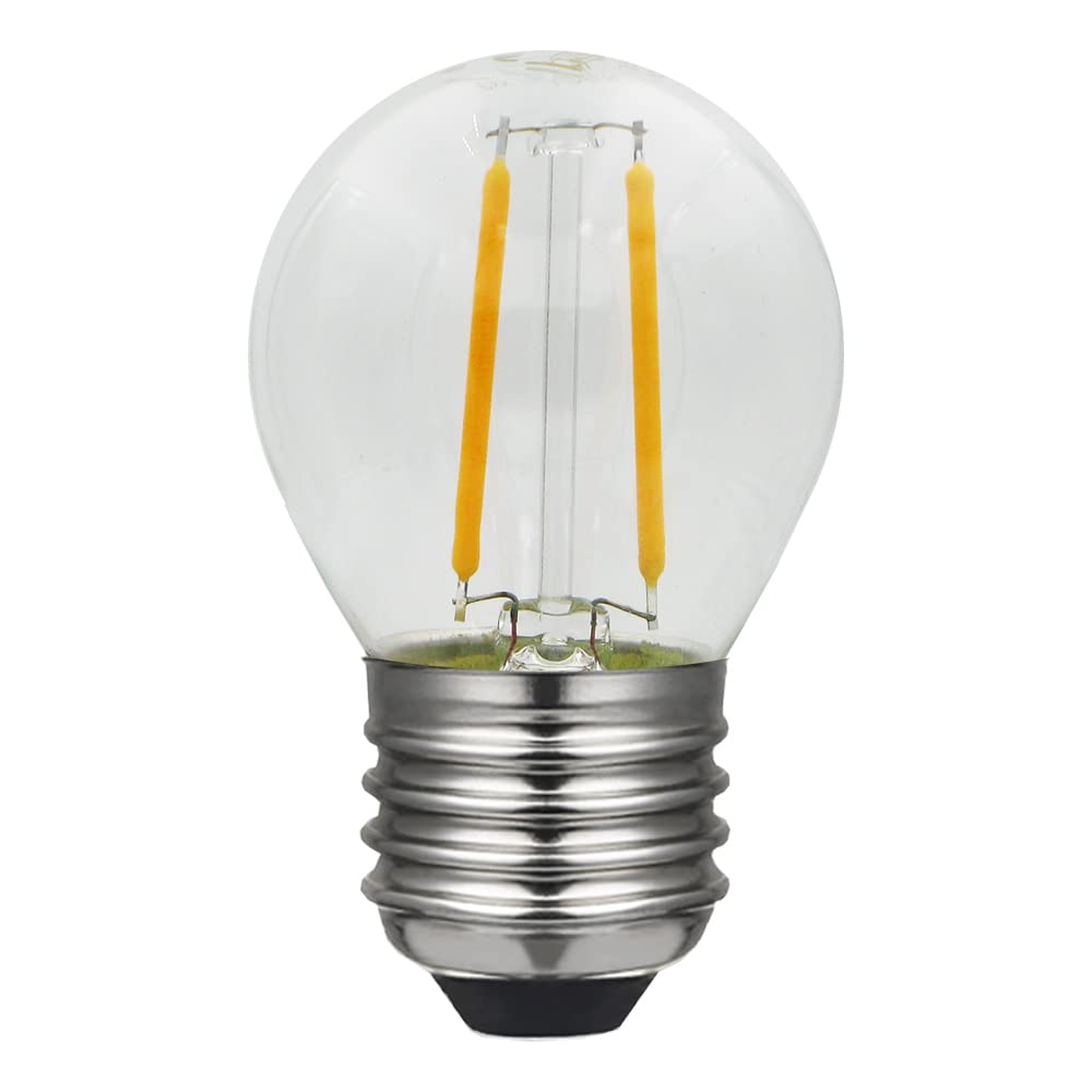 LAES Bulb Spherical Filament LED E27, 2 W, 45 x 76 mm