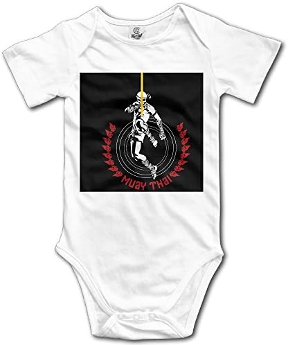 PiggyWiggy World Martial Art Muay Thai The Flying Knee Funny Short Sleeve Baby Girl Clothes Baby Bodysuit Unisex