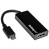 StarTech.com USB C to HDMI Adapter - 4K 30Hz - USB 3.1 Type-C to HDMI Adapter - USB C to HDMI Dongle - Monitor Adapter - Black (CDP2HD)