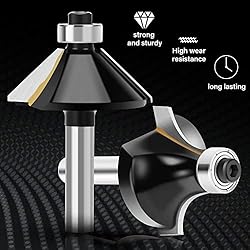 KSEIBI 1/4 Inch Router Bit Set, Tungsten Carbide