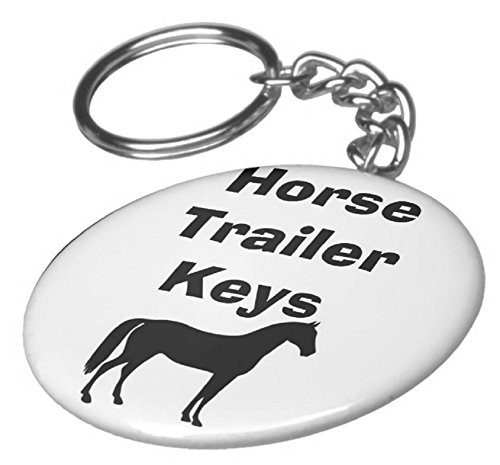 A&T Designs Horse Trailer Keys 2.25' Keychain Transport Horses