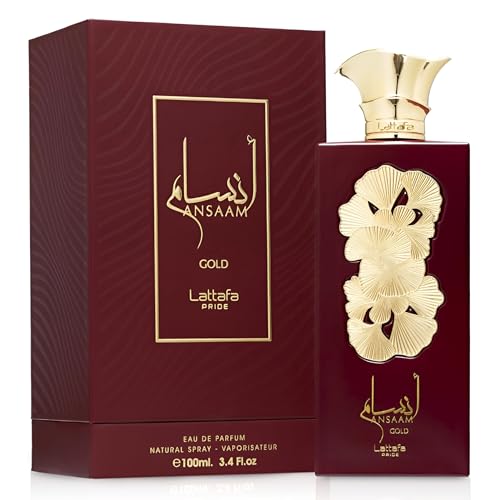 Ansaam Gold EDP-Eau De Parfum 100 ml com testador de tamanho para viagem Eternal Oud - 20 ml unissex | Pera, Mandarim, Rosa, Jasmim, Framboesa, Baunilha, Almíscar, Davana, Cardamomo,