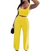 Nimsruc 2 Piece Outfits for Women Casual Sweat Sets Comfy Sleeveless Matching Tracksuits
