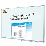 Lockways Magnetic Dry Erase Board - Magnetic Whiteboard/White Board 36 x 24 Inch, 1 Dry Erase Markers, 2 Magnets for School, Home, Office