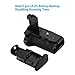 Powerextra BG-E5 Battery Grip For Canon EOS 450D/500D/1000D Rebel Xsi/T1i/Xs Work with 2 pcs LP-E5 batteries or 6 AA-size batteries