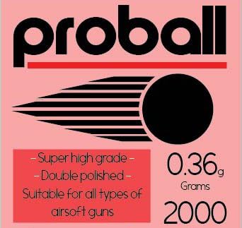 Proball 0.36g high grade bag of 2000