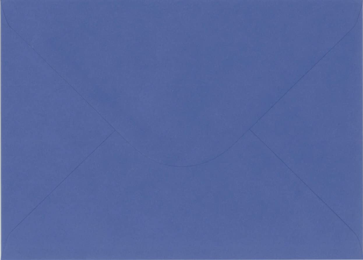 5" x 7" Coloured Envelopes Great for Greeting Cards, Wedding Invitations, Crafts, Business/Office / 133mm x 184mm - Pack of 100 Envelopes (Blue)
