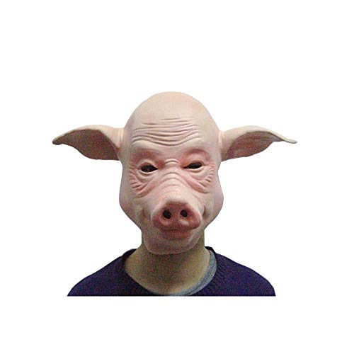 Halloween Party Performance Props Halloween Supplies Animal Masks Bald Pig Mask Headgear
