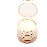 Mesvol 5 Color Powder Kit Face Makeup Corrector Highlight Contour Palette with White Powder 40g