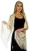 Shawls and Wraps for Evening Dresses - Sheer Bridal Womens Scarves for Prom, Wedding, Party, Bridal - Scarfs for Women with Fringe - Champagne Petal Rose