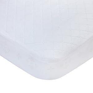 Carters Waterproof Fitted Crib Mattress Pad and Toddler Crib Mattress Protector – Baby Crib Mattress Cover – Protective…