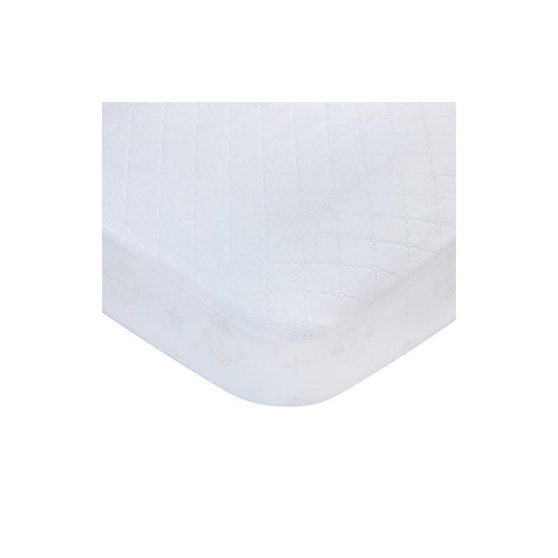Carters Waterproof Fitted Crib Mattress Pad and Toddler Crib Mattress Protector – Baby Crib Mattress Cover – Protective…