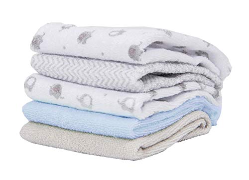 Softan Baby Hooded Towel Bath Towel and Washcloths, Extra Soft and Ultra Absorbent, 10+2 Gift Pack for Newborn and Infants, Elephant