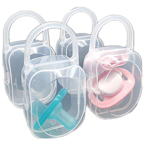 LANEYLI Pacifier Box Pacifier Shield Case Pacifier Clip Holder - Pack of 4 - Thumbnail 2