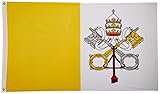 Online Stores Super Knit Polyester Vatican Flag, 3 by 5-Feet