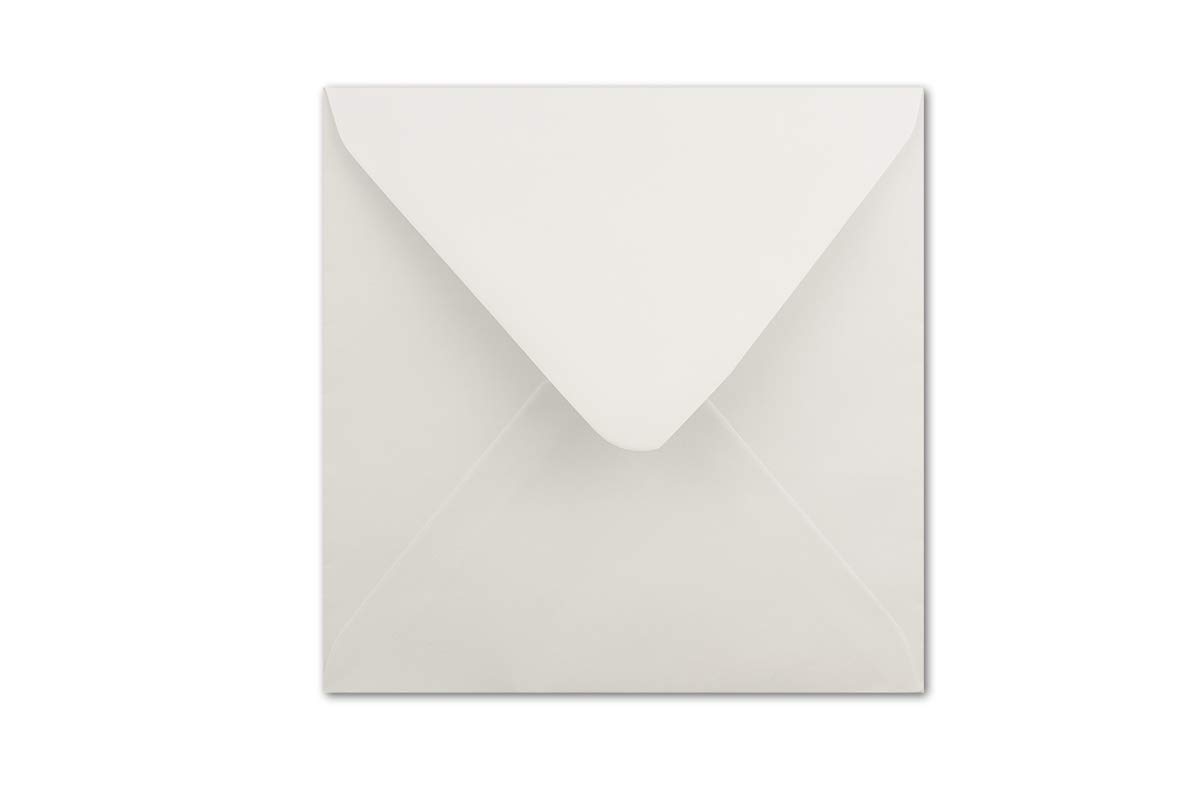 20 Square Envelopes 16 x 16 cm White 90 g/m²
