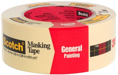 Scotch Greener Masking Tape for Performance Painting, 2050-48A-BK, 1.88-Inch by 60.1-Yards, 1 Roll