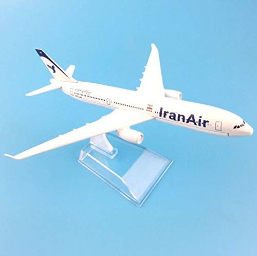 DDUUOO Plane Model Airplane Model 16Cm Iran Air Airbus 330 Aircraft Model 1:400 Diecast Metal Airplanes Plane Toy Gift