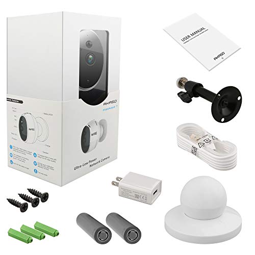 WiFi Camera, AKASO HD 100% Wire-Free 720P Rechargeable Surveillance Batteries Powered for Home Security with PIR Motion Detect, Two-Way Audio,Micro SD Card Storage,Night Vision,Phone View (Hawkeye 1) - Thumbnail 6