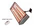 Hiland HLI-1531 Wall Mount E lectric Patio Heater, 1500 Watts, Remote Control Included, IP Certified Water Proof, Variable Heat Output, Gray, Silver