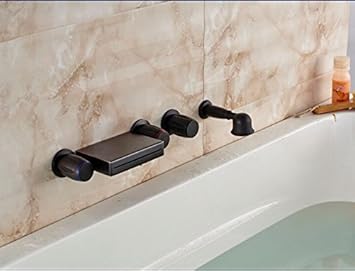 Amazon Com Gowe Wall Mounted Wide Spread Spout Bathtub Faucet Oil