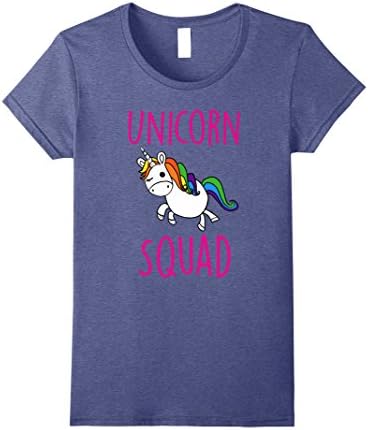 Womens Unicorn Squad Cute Funny Unicorn Party Shirt Medium Heather Blue