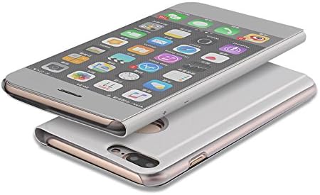 Case for iPhone 6 6s Plus Flip Mirror Plating Cover For iPhone 6Plus (Silver)