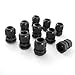 10 Pcs Black Plastic PG16 Waterproof Cable Connectors