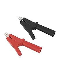 Cable de prueba universal cargador de batería pinzas de cocodrilo rojo negro