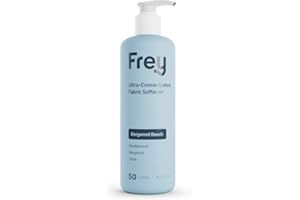 FREY Natural Liquid Fabric Softener & Conditioner | Laundry Softener for Clothing | Works In All Machines + HE | Powered by Natural Ingredients (1-pack, Bergamot Beach)