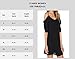 OYANUS Women's Chiffon Cut Out Cold Shoulder Trumpet Sleeve Spaghetti Strap Dress Top Black M