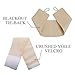 NICETOWN 2 Layers Mix & Match Elegance Biscotti Beige Crinkled Voile & Blackout Curtain Panels with Free Tie-Backs, Home Decor Window Drapes for Nursery (Pack of 2-Layer Draperies, W52 x L84)