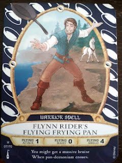 Sorcerers Mask of the Magic Kingdom Game, Walt Disney World - Card #07 - Flynn Rider's Flying Frying Pan