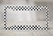 Airstrike® Checkered Flag License Plate Frame, Black and White Car Tag Frame, Racing License Plate Holder, Racing Flag License Plate Frame-30-717