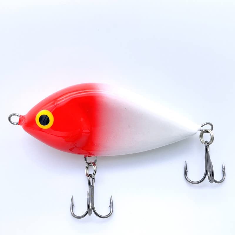 EVERBAY DORADO Wobbler Fishing Lure - Artificial Hard Crankbait - Fishing Tackle, Topwater Life-Like Swimbait for Perch Pike Zander Catfish Chub Barbel Trolling in Freshwater, Sinking - DRUNK 7cm RH