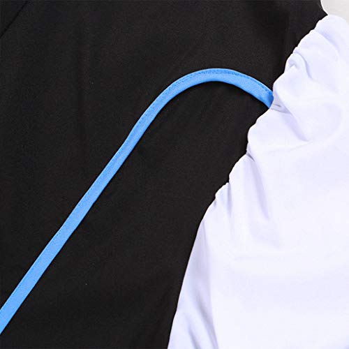 Women Oktoberfest Costume Girl Bavarian German Dirndl Maiden Dress Carnival Halloween Cosplay Party Waitress Clothes (M, Blue)