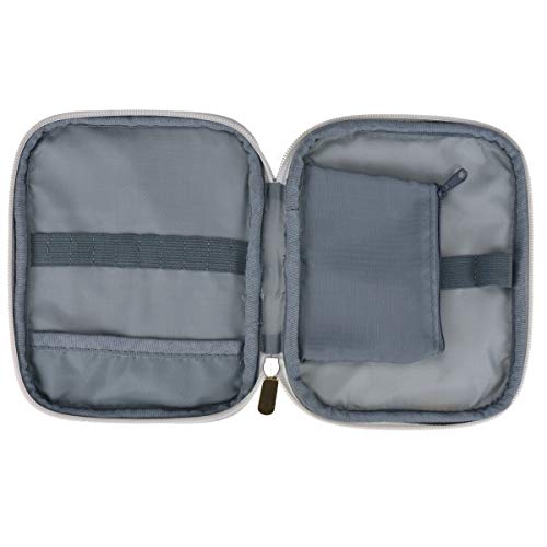 KOKNIT Crochet Hook Case, Zipper Storage Organizer Bag with Web Pockets for Crochet Needles/Knitting Accessories/Crochet Hook Kit Tools, Lightweight, Easy to Hold - Without Hooks and Accessories