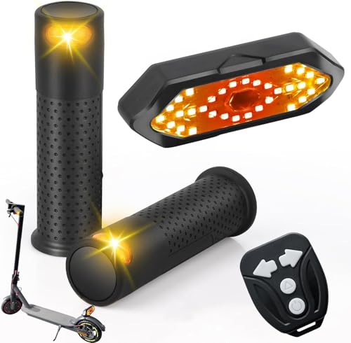 FXINRUIA E Scooter Arrow Handle with Light & USB Remote Control, 2 Arrows Control Scooter for Xiaomi M365/Pro2/1S Ninebot ES1/ES2/ES4/G30, Scooter Accessories