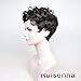 RUISENNA Afro Curly Hair Wigs for Black Woman Short Kinky Hair 100% Heat Resistant Fiber Synthetic Wig