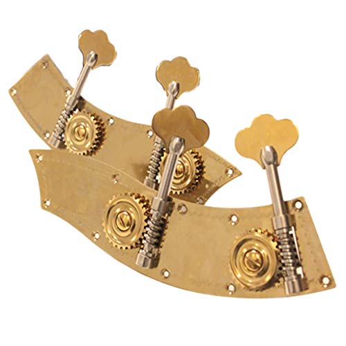 B Blesiya Set of 2 Metal Double Bass Tuning Pegs Tuners for 4/4 3/4 1/2 1/4 1/8 1/10 1/16 Double Bass Replacement - as described, 4/4-3/4