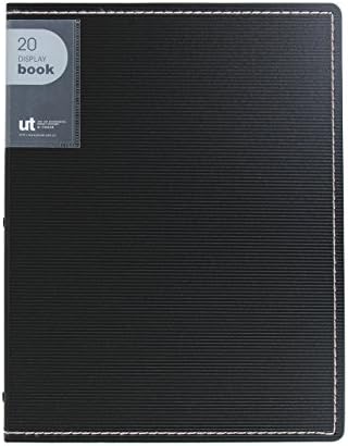 Shuter 20-Pocket A4 Report Covers,40-Page Capacity,Available for Report Sheets,Artworks,Music Sheets,Clippings-Black