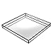 Glass Tray Mirrored Bottom Decorative Bathroom Vanity Makeup Organizer Jewelry Display Perfume Holder Dresser Décor Candle Tray 10 x 10 Square J Devlin Tra 102