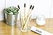 MAXCARE.MC - Bamboo Toothbrushes Charcoal Activated Organic Wooden- Set of 4 – Natural, Eco-Friendly, Biodegradable, Gentle on Teeth & Gums, Safe Teeth Whitening, BPA Free, Medium Soft Bristles