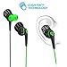 JLab Audio Core Hi-Fi Noise Isolating Earbuds with Mic and Cush Fin Technology, Guaranteed, Guaranteed for Life - Green/Black